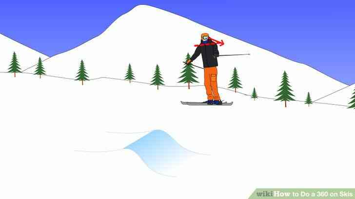 Image intitulée Faire un 360 sur des Skis à l